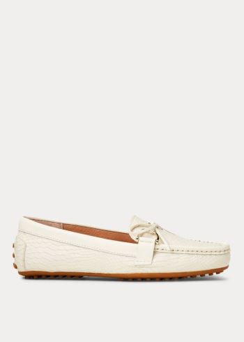 Ralph Lauren Briley II Læder Loafer Krém | q5b2BUGy