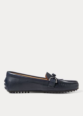 Ralph Lauren Briley Læder Loafer Tmavě Blankyt | ylHu5XUw