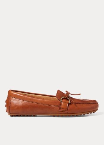 Ralph Lauren Briley Læder Loafer Tmavě Hnědé | EOlsvriC