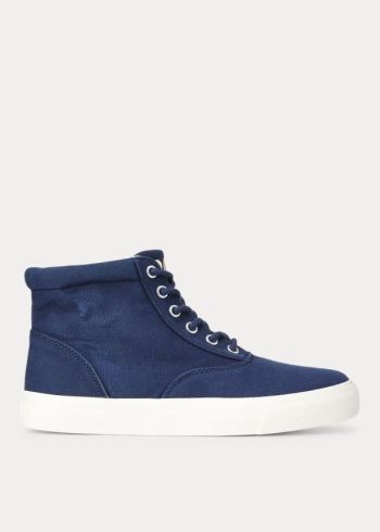Ralph Lauren Bryn High-Top Sneakers Tmavě Blankyt | se31vKyx