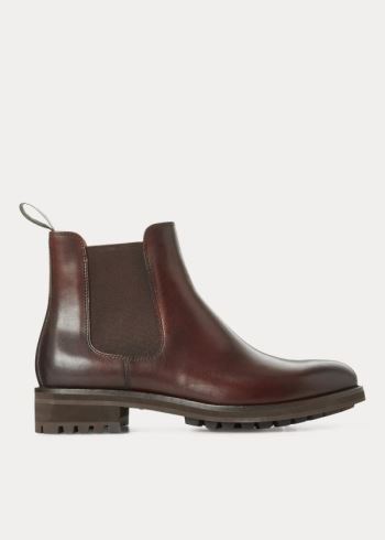 Ralph Lauren Bryson Læder Chelsea Boot Hnědé | OxWi5i8n