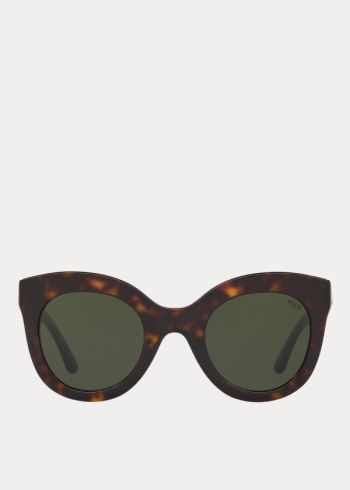 Ralph Lauren Butterfly Sunglasses Tmavě Zelene Leopard | tNZr3mpz