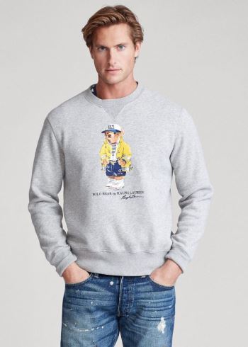Ralph Lauren CP-93 Bear Fleece Sweatshirt Šedé | 6fEUICsU