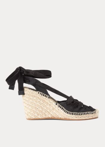 Ralph Lauren Cady Espadrilky Černé | 6zbIXFV2