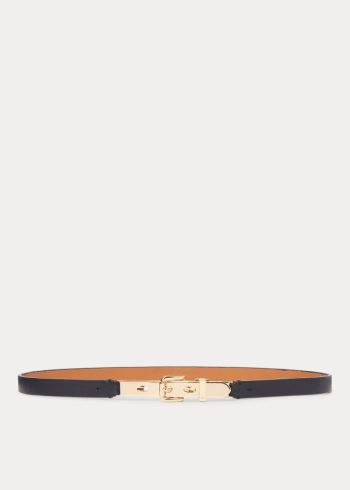 Ralph Lauren Calfskin Letter-Opener Belt Tmavě Blankyt | OQHiOnhC
