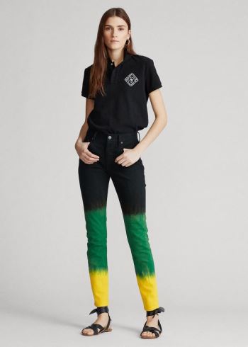 Ralph Lauren Callen High-Rise Slim Jean Oranžové Blankyt Viacfarebný | 7ZnukhtK