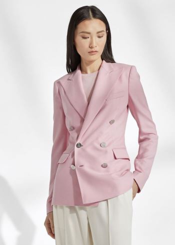 Ralph Lauren Camden Cashmere Jacket Růžové | wLrycJjj