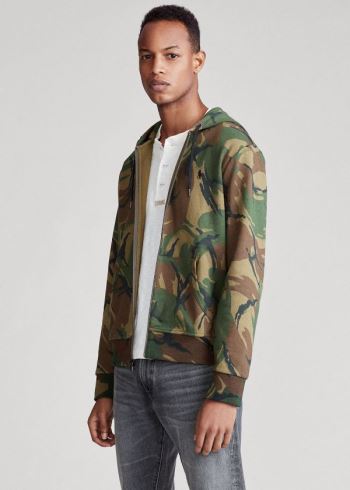 Ralph Lauren Camo Double-Knit Hoodie Maskáčové | 0WfYLvY5
