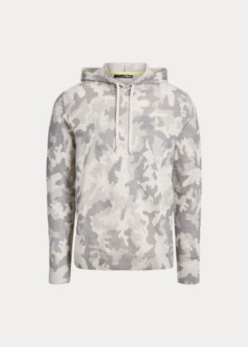 Ralph Lauren Camo Wool S Kapucí Svetrové Šedé | zfc3hdtb