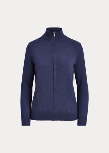 Ralph Lauren Cashmere-Blend Golfové Svetrové Tmavě Blankyt | Ec2V0Lhi