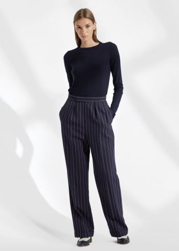 Ralph Lauren Cashmere Crewneck Svetrové Tmavě Blankyt | vslTtCXl