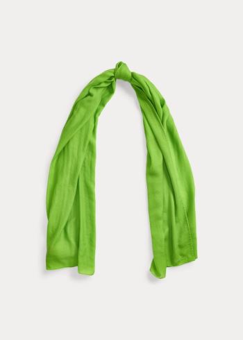 Ralph Lauren Cashmere Scarf Zelene | bguUlQRX