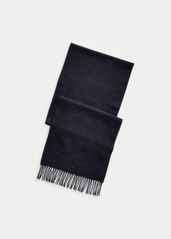 Ralph Lauren Cashmere-Wool Scarf Tmavě Blankyt Blankyt Zelene | gVd261Ee
