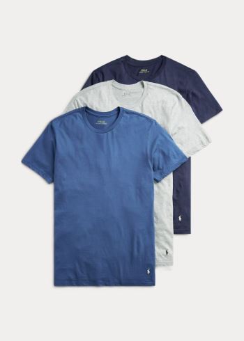 Ralph Lauren Classic Crewneck 3-Pack Blankyt | YVV9yXoK