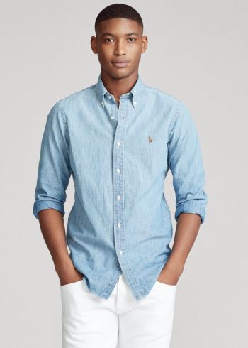 Ralph Lauren Classic Fit Chambray Shirt Indigo | fVKGMf9m
