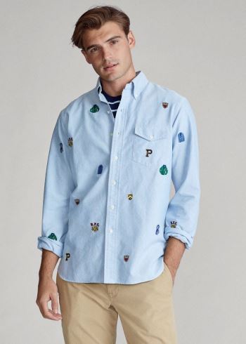 Ralph Lauren Classic Fit Embroidered Shirt Blankyt | nCWvjziG