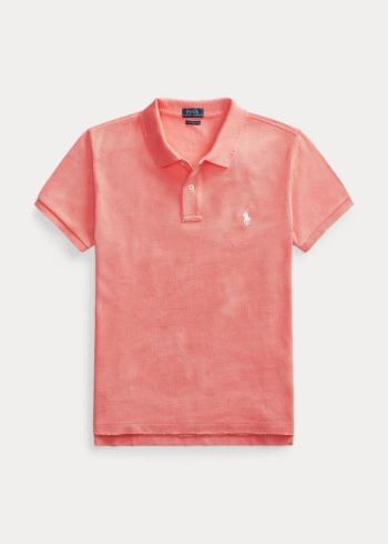 Ralph Lauren Classic Fit Frayed Polo Shirt Koralove Bílé | 17V8Dkf1