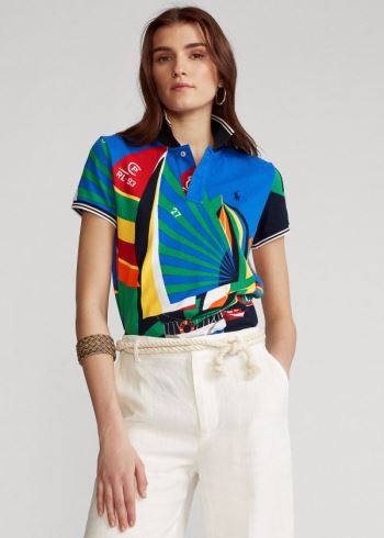 Ralph Lauren Classic Fit Graphic Polo Shirt Blankyt Viacfarebný | pKNMjLpJ