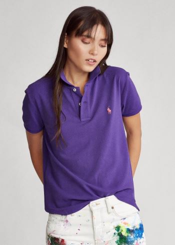 Ralph Lauren Classic Fit Mesh Polo Shirt Fialové | aFgkD1r9