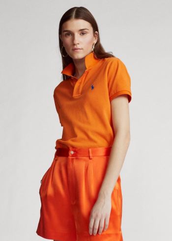 Ralph Lauren Classic Fit Mesh Polo Shirt Oranžové | dX5cWwMe