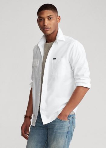 Ralph Lauren Classic Fit Oxford Workshirt Bílé | LQTtGGXm