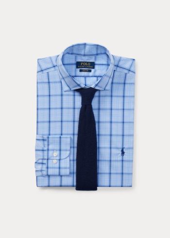 Ralph Lauren Classic Fit Plaid Poplin Shirt Blankyt Tmavě Blankyt Viacfarebný | 2nbwWnez