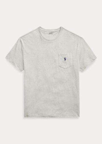 Ralph Lauren Classic Fit Pocket T-Shirt Šedé | eGLYrkCy