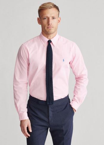 Ralph Lauren Classic Fit Poplin Shirt Růžové | n8TVS0VE
