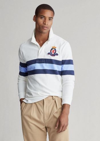 Ralph Lauren Classic Fit Rugby Shirt Bílé Viacfarebný | 5Oz3FdOH