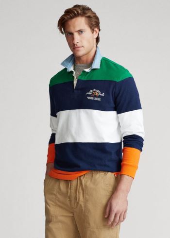 Ralph Lauren Classic Fit Rugby Shirt Tmavě Blankyt Viacfarebný | AaeVa2kI