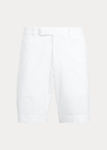 Ralph Lauren Classic Fit Seersucker Krátké Bílé | 9hv03QHj