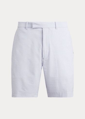 Ralph Lauren Classic Fit Seersucker Krátké Světle Fialové | wCPHwij6