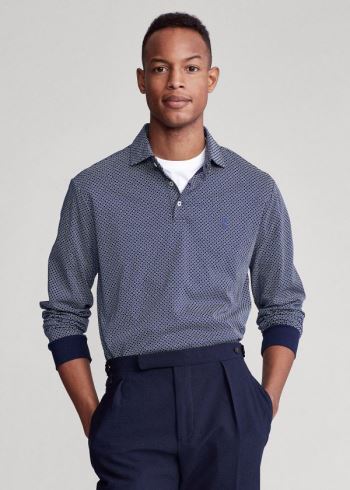 Ralph Lauren Classic Fit Soft Bavlněné Polo Tmavě Blankyt Viacfarebný | 4qB4dYKv