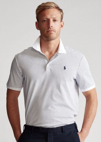 Ralph Lauren Classic Fit Soft Bavlněné Polo Bílé Viacfarebný | 86UF42vv