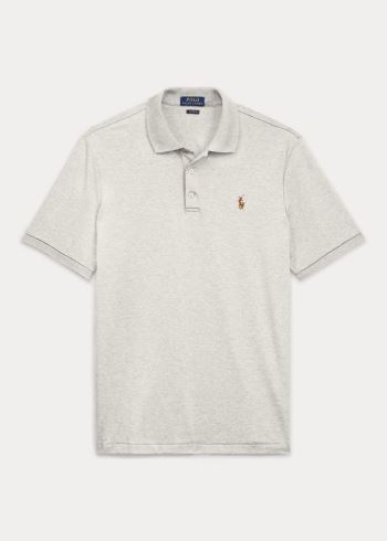 Ralph Lauren Classic Fit Soft Bavlněné Polo Béžový | AEXQYNCr