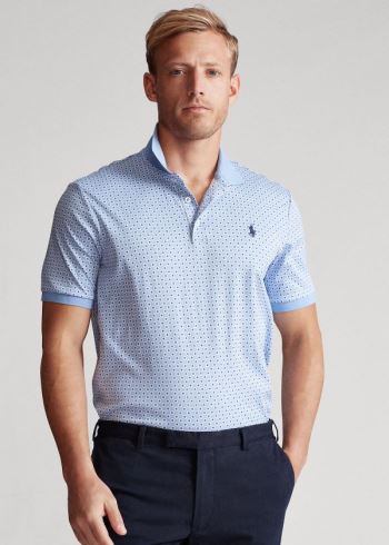Ralph Lauren Classic Fit Soft Bavlněné Polo Blankyt Viacfarebný | kP932PeL