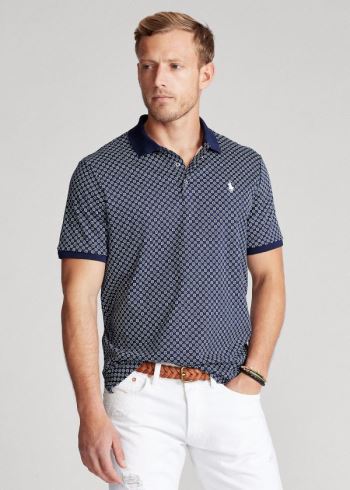 Ralph Lauren Classic Fit Soft Bavlněné Polo Tmavě Blankyt Viacfarebný | o9BHFm6M