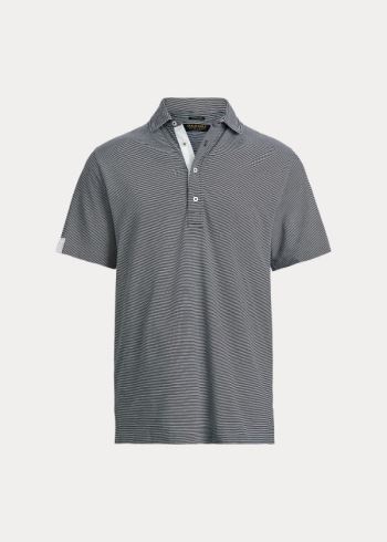 Ralph Lauren Classic Fit Stretch Lisle Polo Tmavě Blankyt Bílé | NEIuvmET