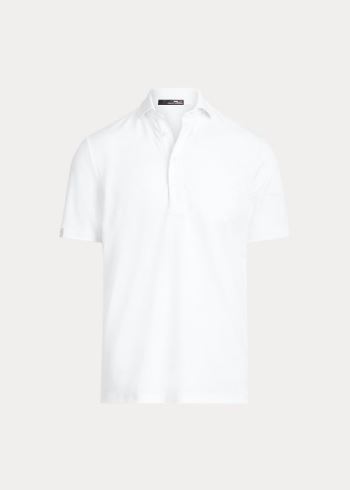 Ralph Lauren Classic Fit Tech Piqué Polo Bílé | D01eGsvR