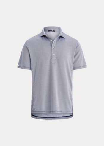 Ralph Lauren Classic Fit Tech Piqué Polo Tmavě Blankyt | criVR33a