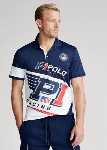 Ralph Lauren Classic Fit Tech Piqué Polo Tmavě Blankyt Viacfarebný | twiC7Lur