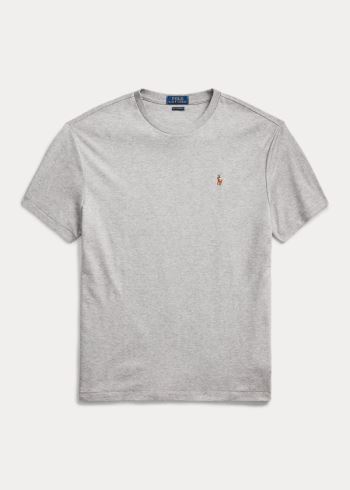 Ralph Lauren Classic Soft Bavlněné T-Shirt Šedé | WlOJ29uO