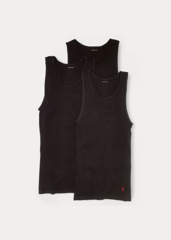 Ralph Lauren Classic Tank 3-Pack Černé | 4hgCahHo