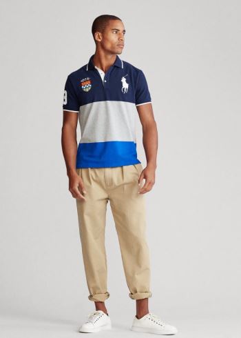Ralph Lauren Color-Blocked Big Pony Polo Shirt - All Fits Tmavě Blankyt Viacfarebný | cX9wkIXe