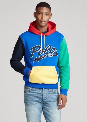 Ralph Lauren Color-Blocked Logo Hoodie Blankyt Královská Modrá Viacfarebný | 8DQTwArY