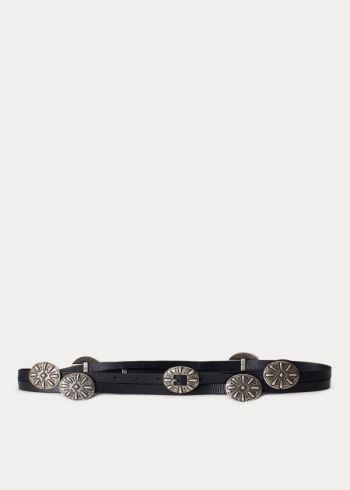 Ralph Lauren Concho Læder Wrap Belt Černé | 3tABkYWF