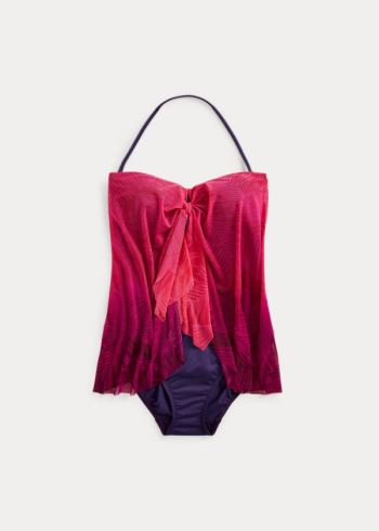 Ralph Lauren Convertible Ombré One-Piece Růžové | KvbUjw5x