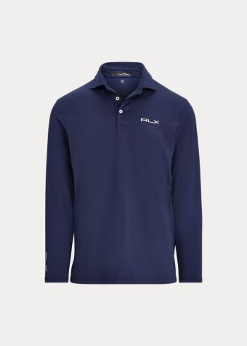 Ralph Lauren Custom Slim Performance Polo Tmavě Blankyt | IPkErAal