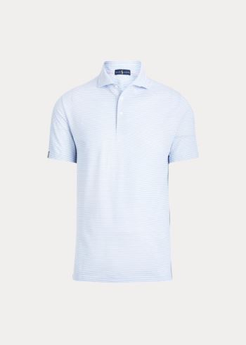 Ralph Lauren Custom Slim Performance Polo Blankyt Bílé | NzdkiuM4