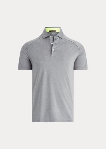 Ralph Lauren Custom Slim Performance Polo Šedé | rOZ24gFP